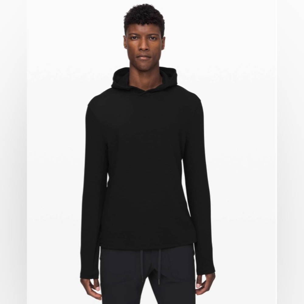 Lululemon Mens Black Shift Stitch Long Sleeve Hoodie